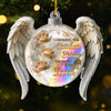 Custom Acrylic Ornament - Personalized Pet Christmas Memorial Sympathy Gifts For Dogs, Cats - Love Lives On Forever