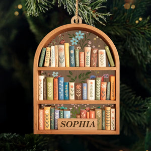 Custom Double Layer Wooden Ornament - Personalized Christmas Bookish Gifts For Book Lovers, Bookworms, Readers - A Library Made Of Memories