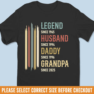 Custom Unisex T-shirt, Premium T-shirt, Hoodie - Personalized Birthday Gifts For Dad, Grandpa, Husband - Old Enough To Be Legendary