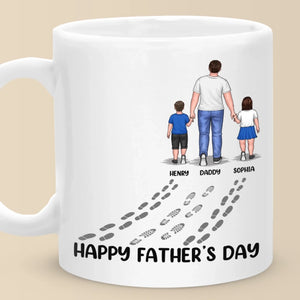 Bonne fête des pères - Mug personnalisé pour la famille - Cadeau pour la fête des pères