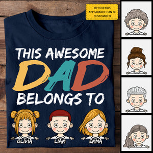 I'm Their Awesome Dad - Personalized Unisex T-Shirt, Hoodie - Gift For Dad