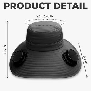 Custom Hat With Fans Solar Power - Personalized Garden Gifts For Gardeners, Dog Lovers, Dog Dad And Mom - Garden Goals and Furry Friends