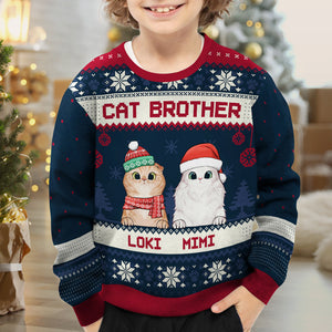 sweater, cat christmas sweater, custom ugly christmas sweater, ugly christmas sweater