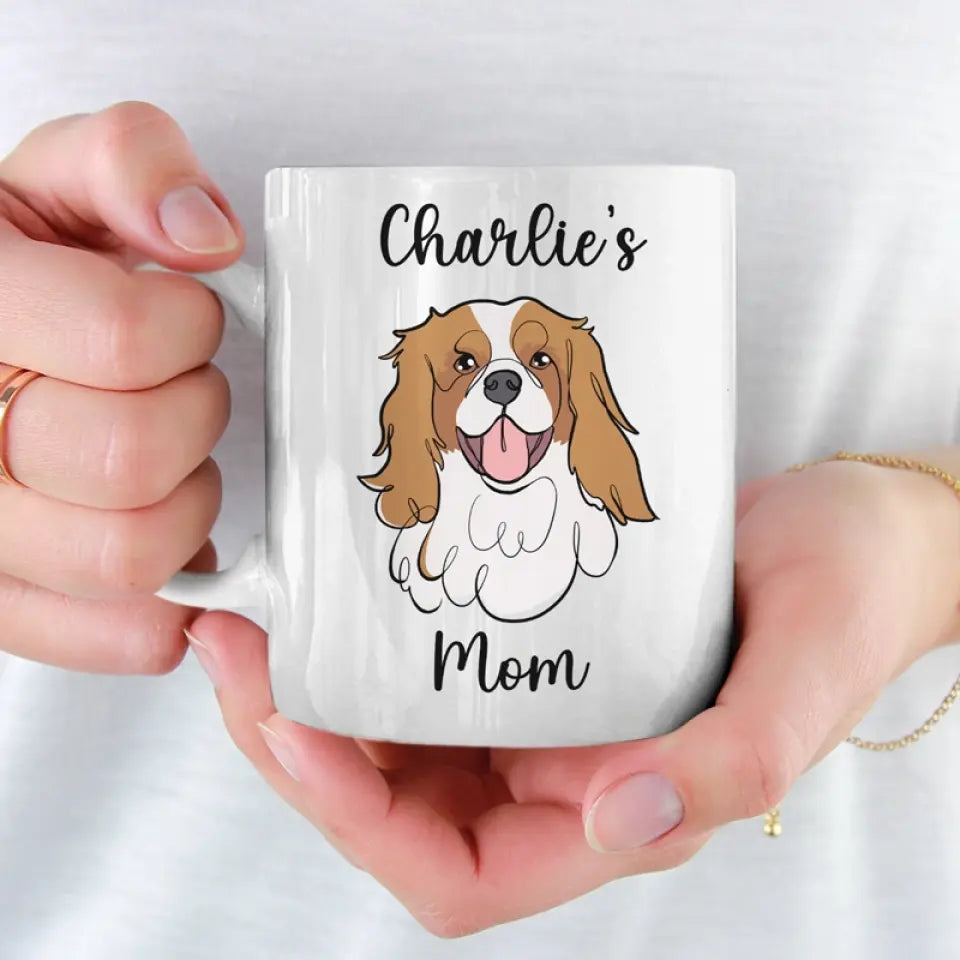 Mon chien est le thérapeute dont j'ai besoin - Mug personnalisé pour chien - Cadeau pour les propriétaires et les amoureux des animaux