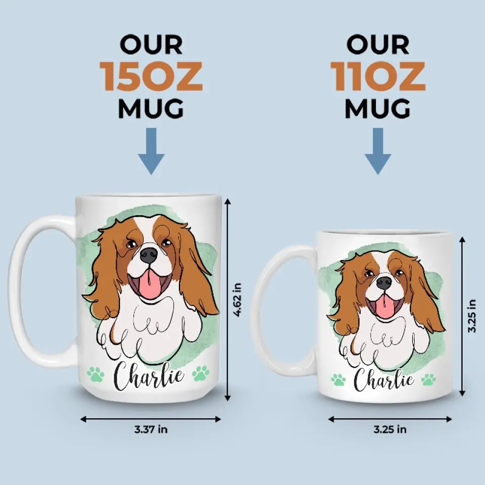 Mon accessoire préféré est mon chien - Mug personnalisé pour chien - Cadeau pour les propriétaires d'animaux et les amoureux des animaux
