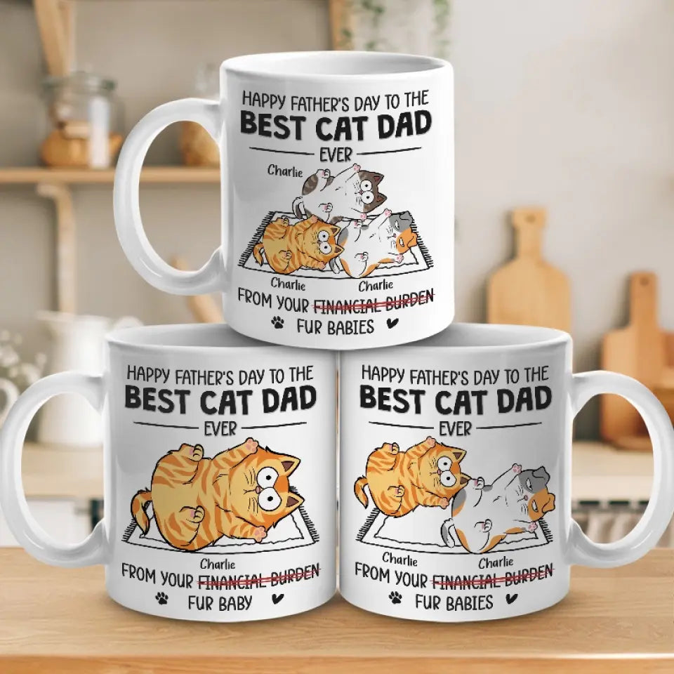 Un chat mène à un autre - Mug personnalisé pour chat - Fête des pères, cadeau pour les propriétaires d'animaux et les amoureux des animaux