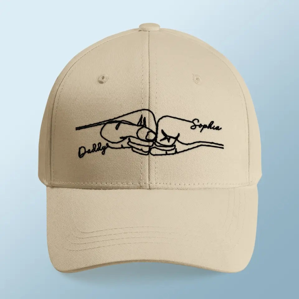Mon père m'a donné mes rêves - Casquette brodée personnalisée en famille - Fête des pères, cadeau pour papa