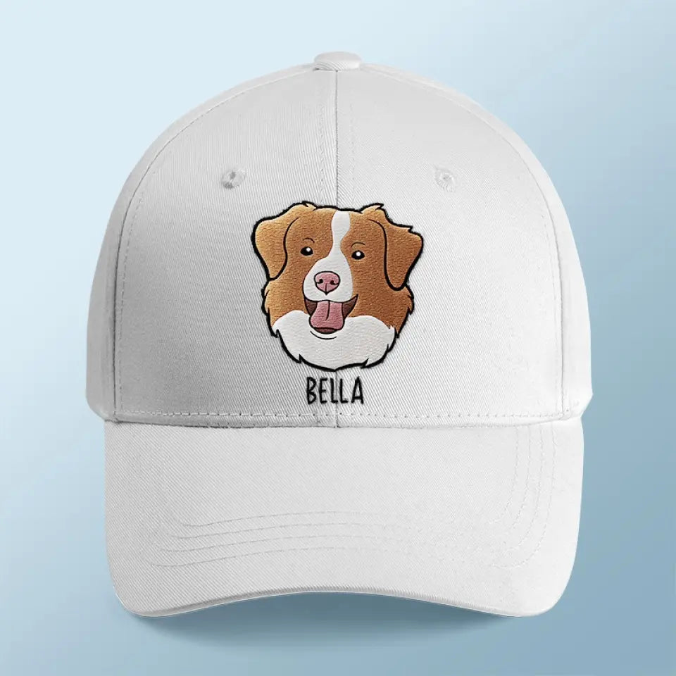 Photo personnalisée : La vie serait dure sans toi ! Casquette brodée personnalisée pour chien et chat ! Cadeau pour les propriétaires et les amoureux des animaux.