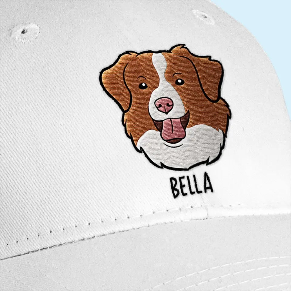 Photo personnalisée : La vie serait dure sans toi ! Casquette brodée personnalisée pour chien et chat ! Cadeau pour les propriétaires et les amoureux des animaux.