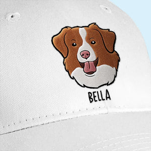 Photo personnalisée : La vie serait dure sans toi ! Casquette brodée personnalisée pour chien et chat ! Cadeau pour les propriétaires et les amoureux des animaux.