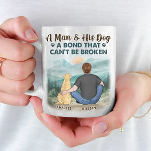 Un lien indéfectible - Mug personnalisé pour chien - Cadeau pour propriétaires et amoureux des animaux