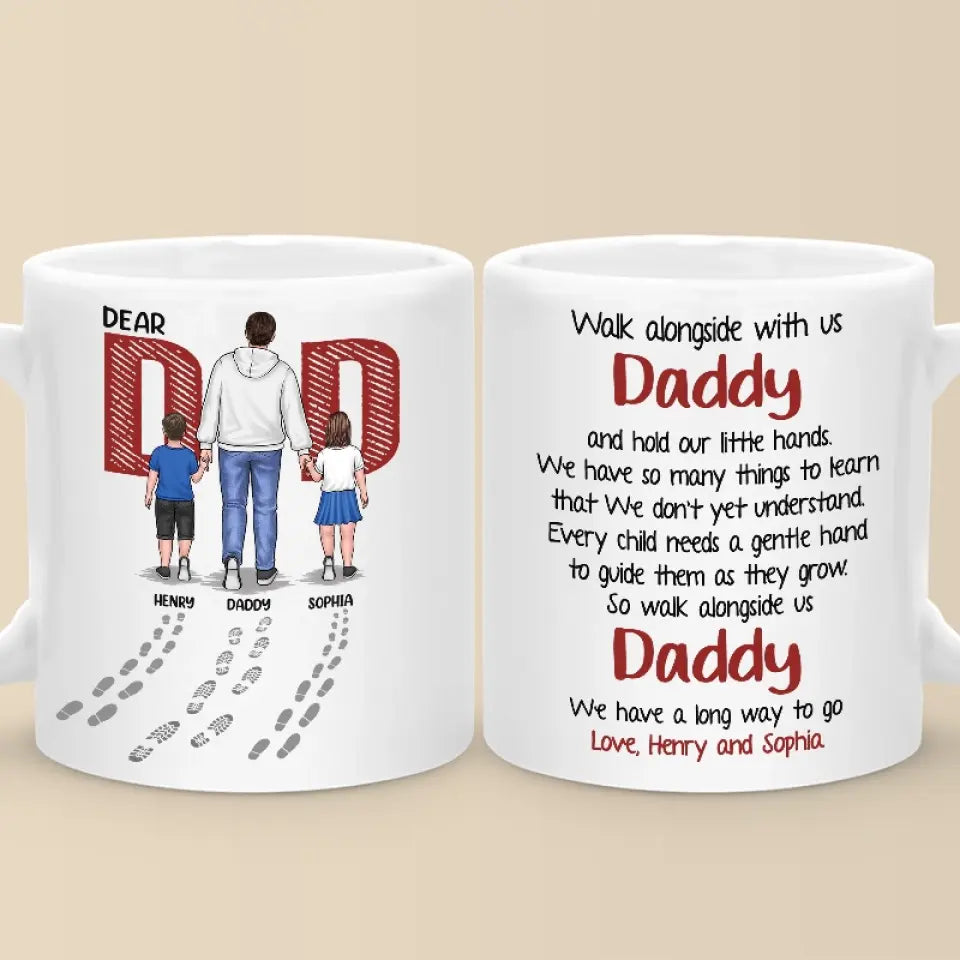 Nous avons encore un long chemin à parcourir - Mug personnalisé pour la famille - Fête des pères, cadeau pour papa