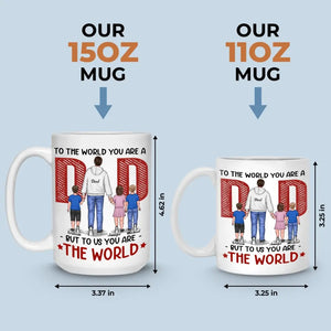 Que l'amour soit authentique - Mug personnalisé pour la famille - Fête des pères, cadeau pour papa