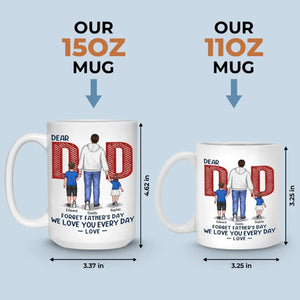 La famille est un trésor caché - Mug personnalisé pour la famille - Cadeau pour la fête des pères