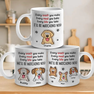 Un chien vous apprendra l'amour inconditionnel - Mug personnalisé avec effet gonflable 3D - Cadeau pour les propriétaires et les amoureux des animaux