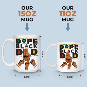 Nous sommes coéquipiers - Tasse personnalisée familiale - Fête des pères, cadeau pour papa, grand-père
