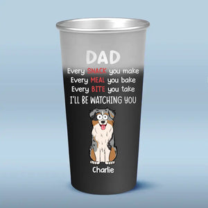 Vous savez que j'adore les collations - Gobelet personnalisé en aluminium à couleur changeante pour chien - Cadeau pour les propriétaires d'animaux et les amoureux des animaux