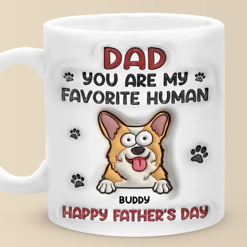 Chaque chien mérite un foyer aimant - Mug personnalisé avec effet gonflable 3D - Cadeau pour les propriétaires d'animaux et les amoureux des animaux