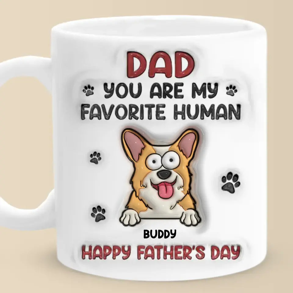 Chaque chien mérite un foyer aimant - Mug personnalisé avec effet gonflable 3D - Cadeau pour les propriétaires d'animaux et les amoureux des animaux