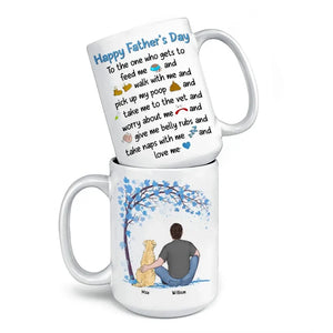 Un lien indéfectible - Mug personnalisé pour chien - Fête des pères, cadeau pour les propriétaires d'animaux et les amoureux des animaux