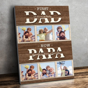 Photo personnalisée « Je sais que tu m'aimes inconditionnellement » - Toile verticale personnalisée pour la famille - Cadeau pour la fête des pères