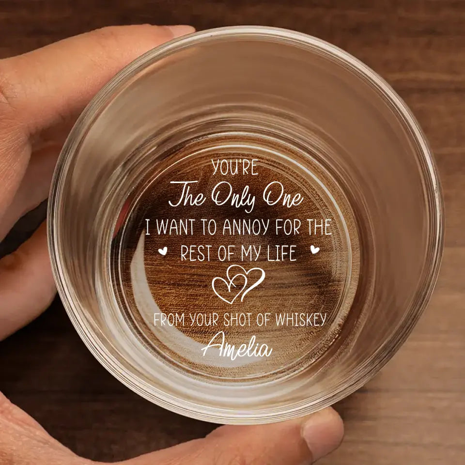 Je suis à toi, aucun retour ni remboursement ! Verre à whisky personnalisé pour couple ! Cadeau pour mari et femme, anniversaire