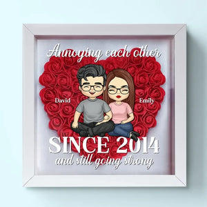 Nous nous ennuyons mutuellement depuis - Boîte à fleurs personnalisée pour couple - Cadeau pour mari et femme, anniversaire