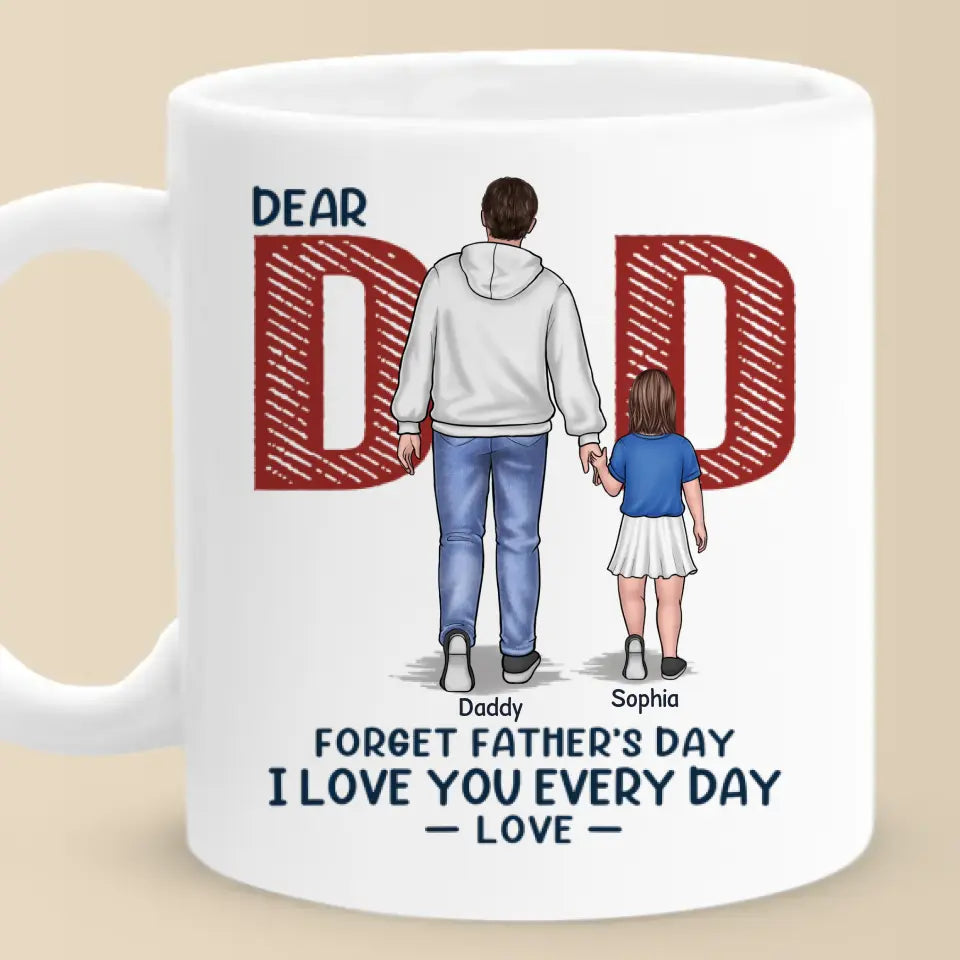 La famille est un trésor caché - Mug personnalisé pour la famille - Cadeau pour la fête des pères