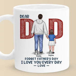 La famille est un trésor caché - Mug personnalisé pour la famille - Cadeau pour la fête des pères
