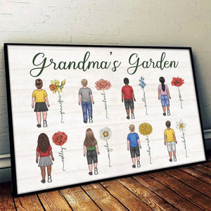 Je serai là pour toi - Affiche horizontale personnalisée pour la famille - Cadeau pour grand-mère