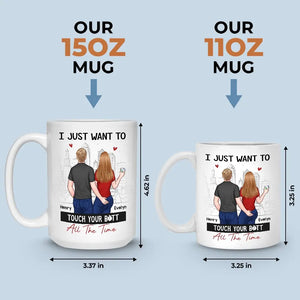 Every Touch Is A Reminder Of Our Love - Couple Personalized Custom Mug - Gift For Husband Wife, Anniversary