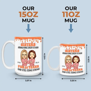 Un frère ou une sœur est à la fois votre miroir et votre opposé - Mug personnalisé 3D à effet gonflé - Cadeau pour frères et sœurs