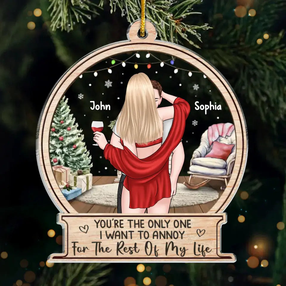 Tu fais tout briller - Ornement personnalisé pour couple - Forme personnalisée en acrylique - Cadeau de Noël pour mari et femme, anniversaire