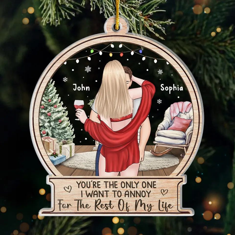 Tu fais tout briller - Ornement personnalisé pour couple - Forme personnalisée en acrylique - Cadeau de Noël pour mari et femme, anniversaire