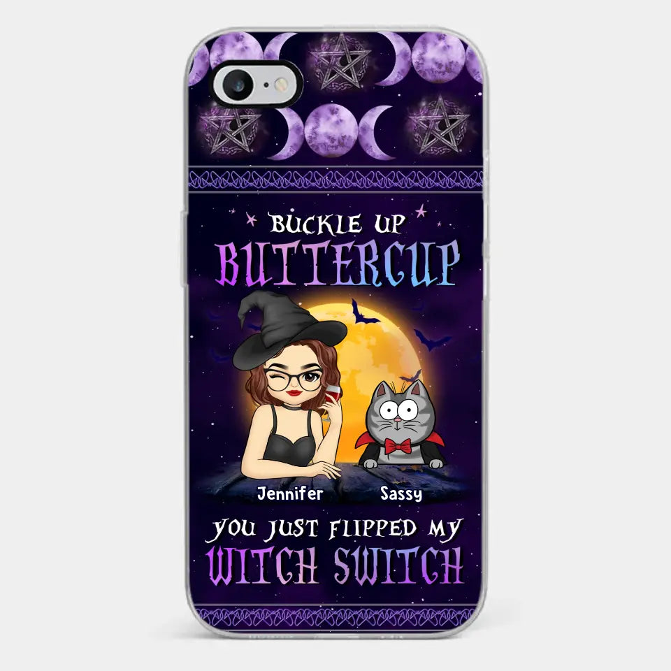 Tu viens de me faire changer d'avis - Coque de téléphone transparente personnalisée avec chat - Cadeau d'Halloween pour les propriétaires d'animaux et les amoureux des animaux