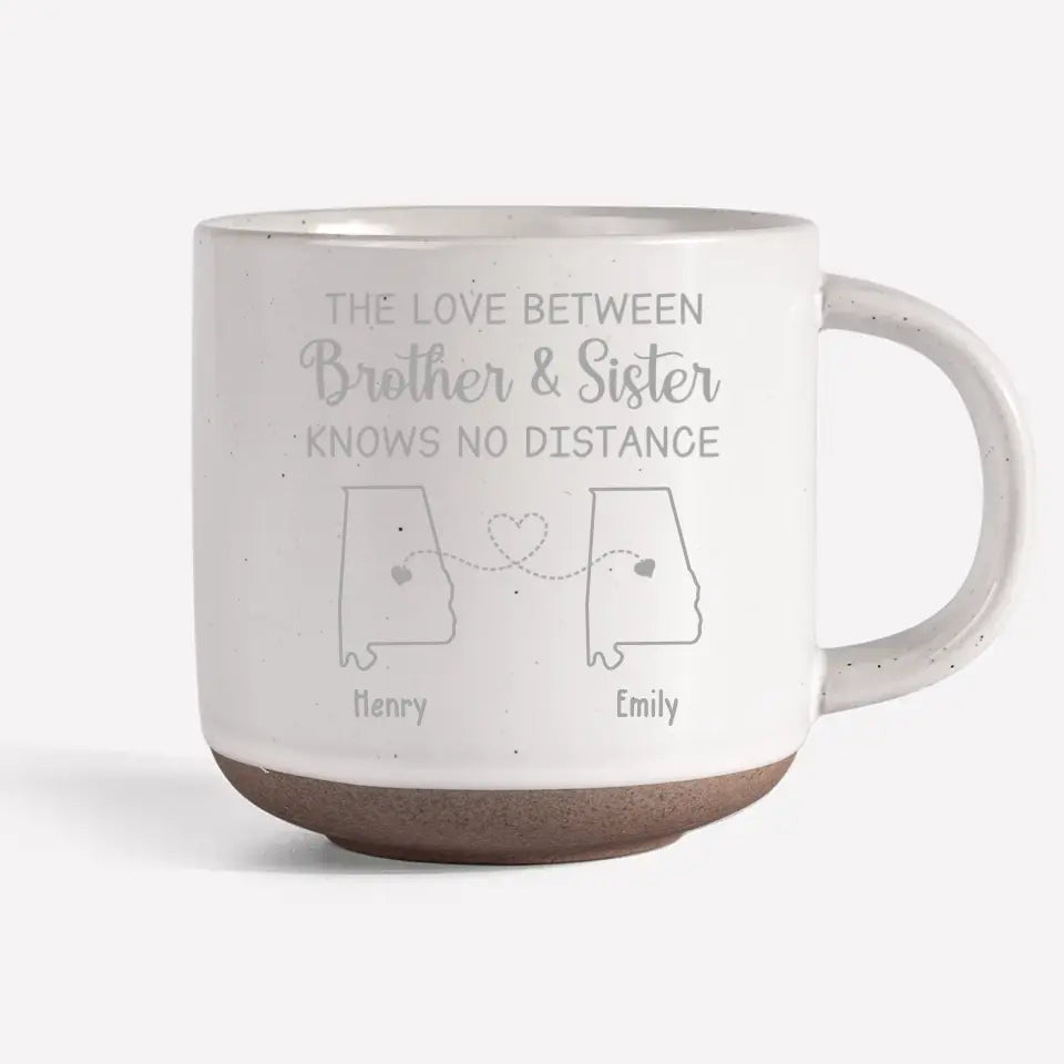 L'amour entre frères et sœurs - Mug personnalisé en céramique pour famille - Cadeau pour frères et sœurs