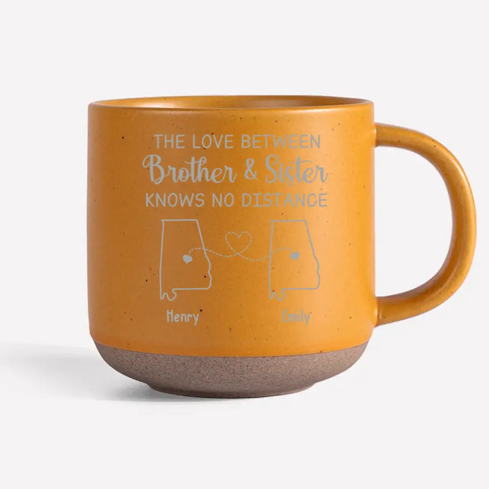 L'amour entre frères et sœurs - Mug personnalisé en céramique pour famille - Cadeau pour frères et sœurs