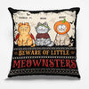Happy Meowloween - Cat Personalized Custom Pillow - Halloween Gift For Pet Owners, Pet Lovers