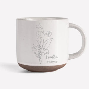 Saupoudrer un peu de magie florale à chaque gorgée - Mug en poterie personnalisé Bestie - Cadeau pour meilleures amies, meilleures amies, sœurs