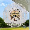 A Candy A Day Keeps The Monsters Away - Family Personalized Custom Wind Spinner - Halloween Gift For Mom, Grandma