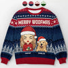 Wagging Tails All The Way To Christmas! - Dog & Cat Personalized Custom Ugly Sweatshirt - Unisex Wool Jumper - Christmas Gift For Pet Owners, Pet Lovers