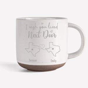 J'aimerais que nous vivions plus près - Mug en céramique personnalisé Bestie - Cadeau pour meilleures amies, meilleures amies, sœurs