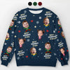 Family Is The Greatest Gift Of All - Family Personalized Custom Ugly Sweatshirt - Unisex Wool Jumper - Christmas Gift For Family Members