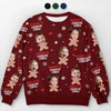 Custom Photo Memories Are Made When We All Get Together - Family Personalized Custom Ugly Sweatshirt - Unisex Wool Jumper - Christmas Gift For Mom, Grandma