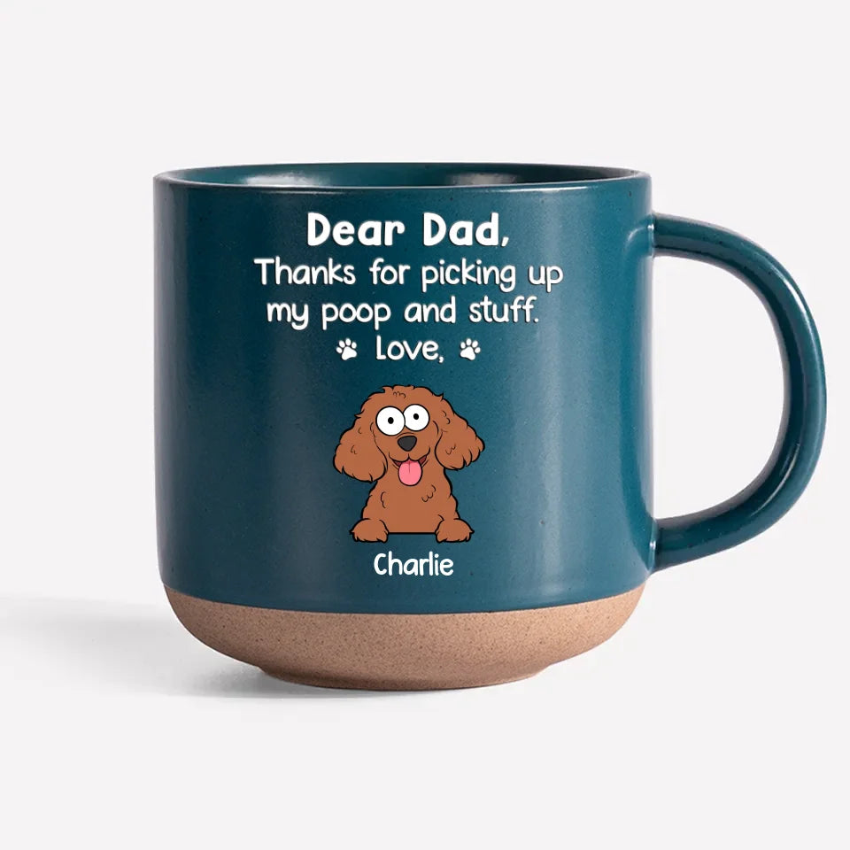 Un petit coup d'œil d'un grand cœur - Mug en céramique personnalisé avec imprimé chien - Cadeau pour les propriétaires et les amoureux des animaux