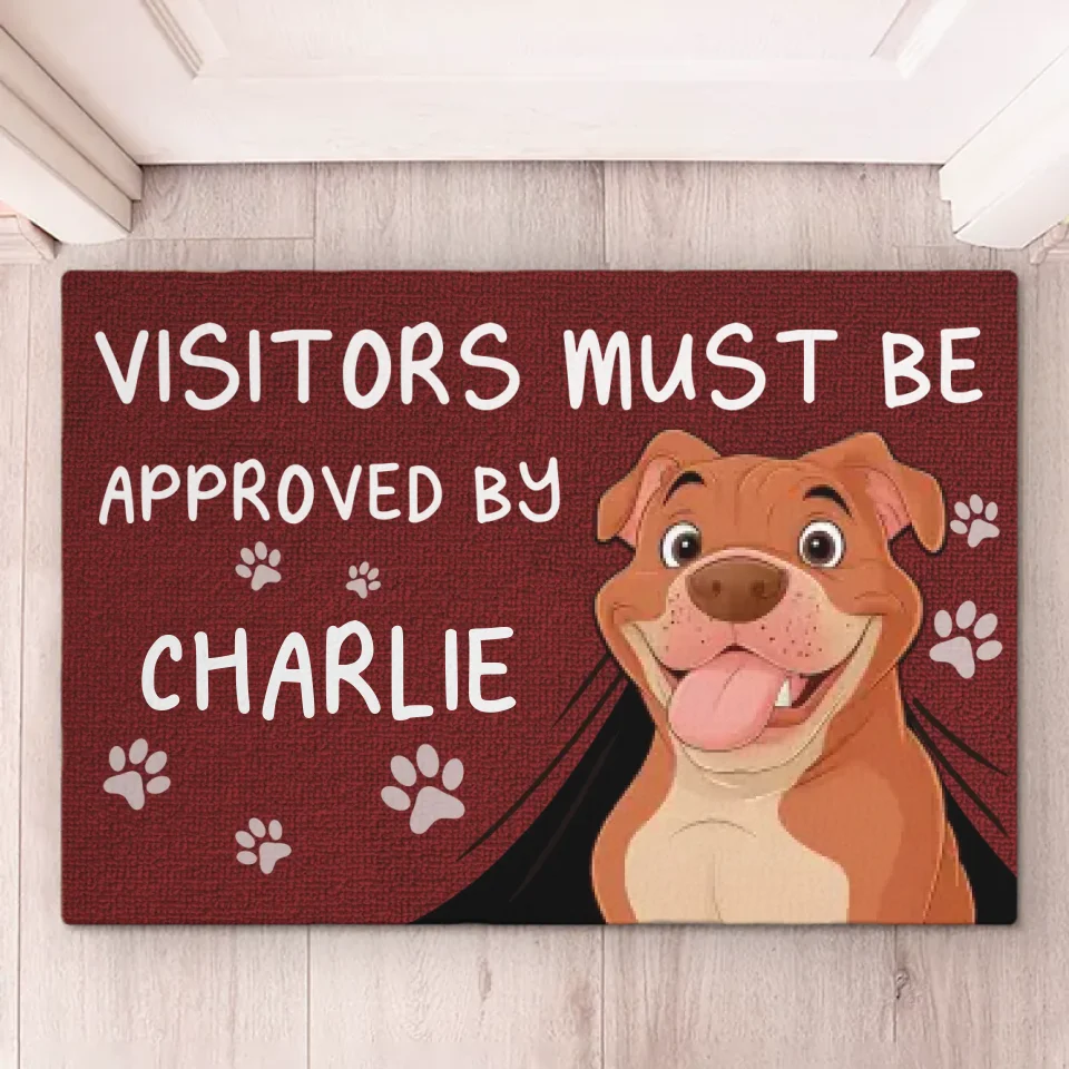 Je travaille dur pour que mes chiens puissent avoir de belles choses - Tapis décoratif personnalisé pour chien - Cadeau de pendaison de crémaillère pour les propriétaires d'animaux et les amoureux des animaux