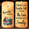 Together Is Our Favorite Place - Family Personalized Custom LED Candle - Christmas Gift For Family Members