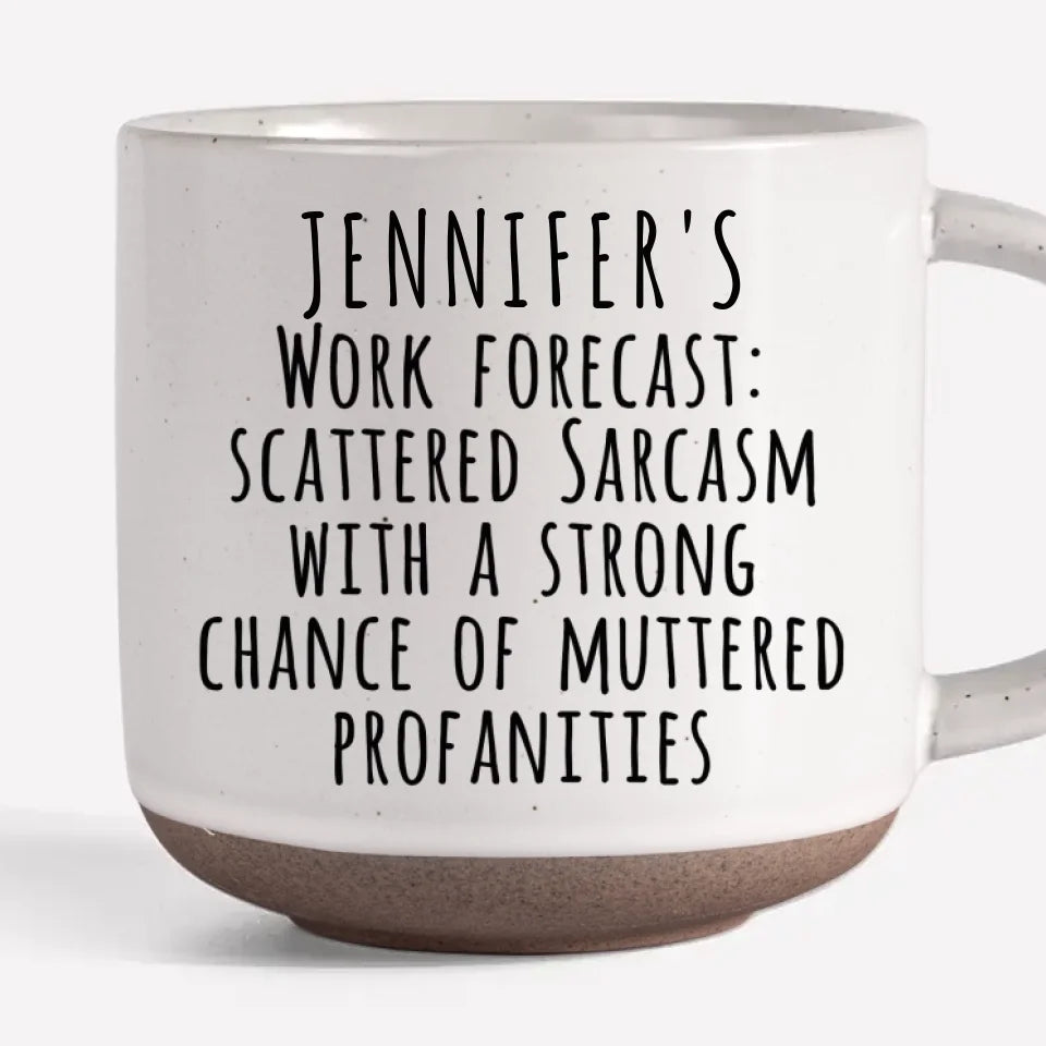 Sarcasme dispersé, divertissement sans fin - Tasse en céramique imprimée personnalisée pour collègue - Cadeau pour collègues, amis de travail, collègues