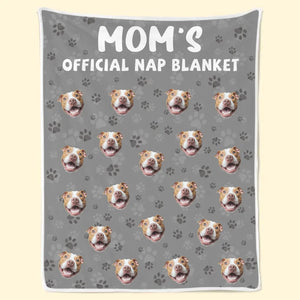 Couverture de sieste officielle avec photo personnalisée - Couverture personnalisée pour chien et chat - Cadeau pour propriétaires et amoureux des animaux