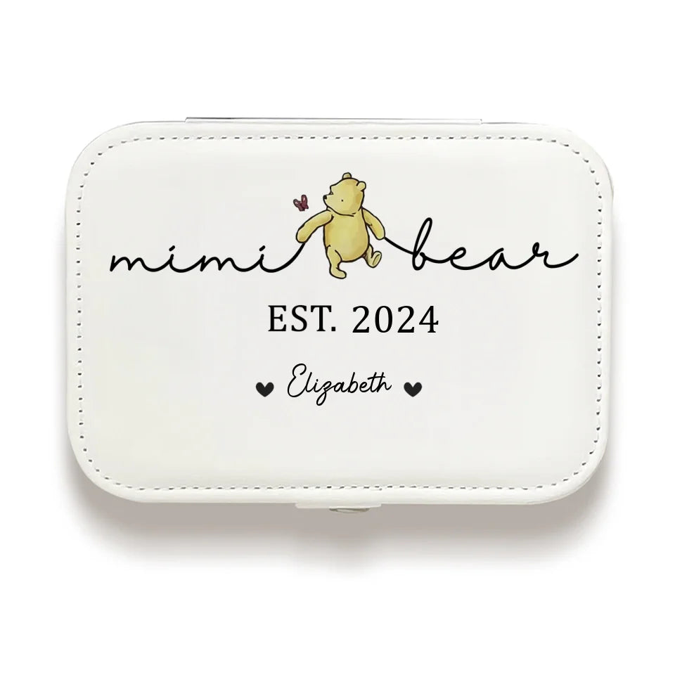 Maman Ourse - Coffret à bijoux personnalisé pour la famille - Cadeau pour maman et grand-mère